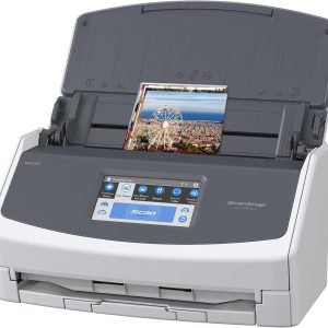 ScanSnap iX1600 Wireless or USB High-Speed Cloud Enabled Document, Photo & Receipt Scanner with Large Touchscreen and Auto Document Feeder for Mac or PC, White